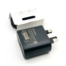 Genuine 25W Super Fast Charger Adapter Plug/1M Cable Samsung Galaxy Phones UK