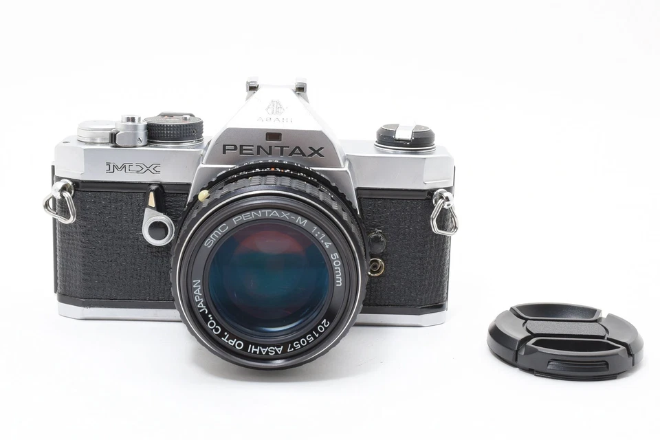 [N.Mint]PENTAX MX SLR 35mm Film Camera Silver+SMC PENTAX-M 50mm f1.4 2665930 - Image 2 of 4