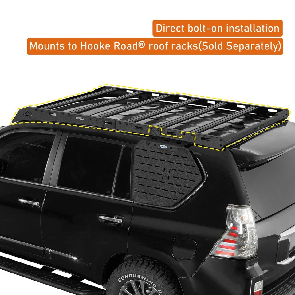 Kit de panel de almacenamiento exterior ventana trasera HR para Lexus GX460 2010-2023 Foto 4 de 4