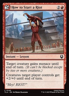 [MTG] How to Start a Riot (0140) (TLA) NM