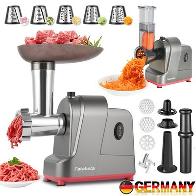 3000W Elektrischer Fleischwolf 6 in 1 Fleisch Wolf Wurstmaschine Zerkleinerer