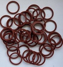 Red Fibre Washers 15/16" O/D X 3/4" I/D X 3/64" Thk- Various quantities 