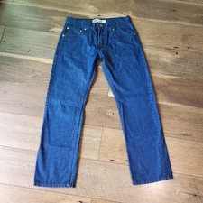 Levis 513 Slim Straight Jeans Boy Size 16 Reg W28 L28 Dark Wash Blue 100 Cotton
