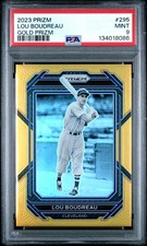 2023 PANINI PRIZM GOLD PRIZM #295 LOU BOUDREAU 10/10 PSA 9