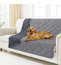 Waterproof Dog Bed Cover Blanket 52x82, Soft Reversible Pet Blanket, Washable...
