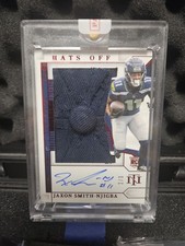 2023 National Treasures Rookie Hats Off Button Top Auto Jaxon Smith-Njigba RPA