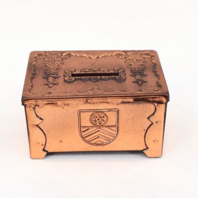 Antique German Copper Savings Bank Main-Taunus-Kreis Sparkasse