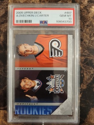 2005 UD Young Guns Checklist #487 ALEXANDER OVECHKIN Rookie PSA 10 Rc ...