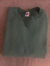 Vintage 90s Russell Athletic Forest Green Crewneck Sweatshirt Large Crewneck USA