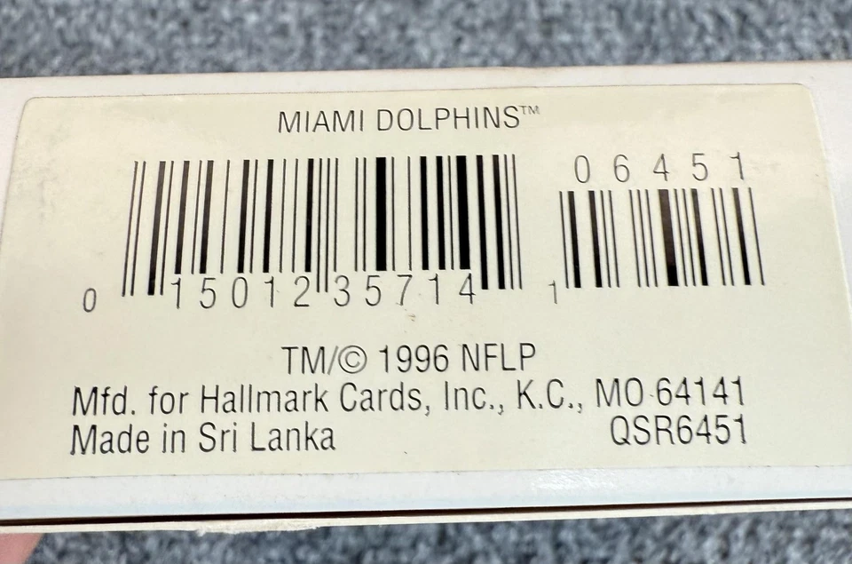 Винтажное украшение талисман футбольной команды НФЛ Miami Dolphins на память 1996 90-е - Изображение 3 из 4