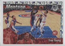 2019-20 Panini Mosaic Montage Fast Break Silver Prizm Trae Young #24 1dm7