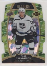 2019-20 Upper Deck Allure Rookies Green Quartz 87/99 Carl Grundstrom #73 3h1