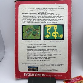 Advanced Dungeons & Dragons Intellivision Game Vintage 1982 CIB w/ Manual