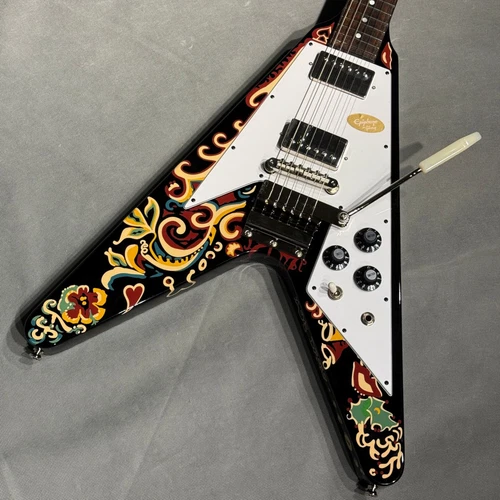 Epiphone Jimi Hendrix Love Drops Flying V Ebony