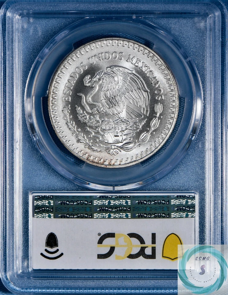 1992-Mo Mexico 1oz BU Silver Libertad PCGS MS68 - TrueView Cert #59035302 - Image 2 of 4
