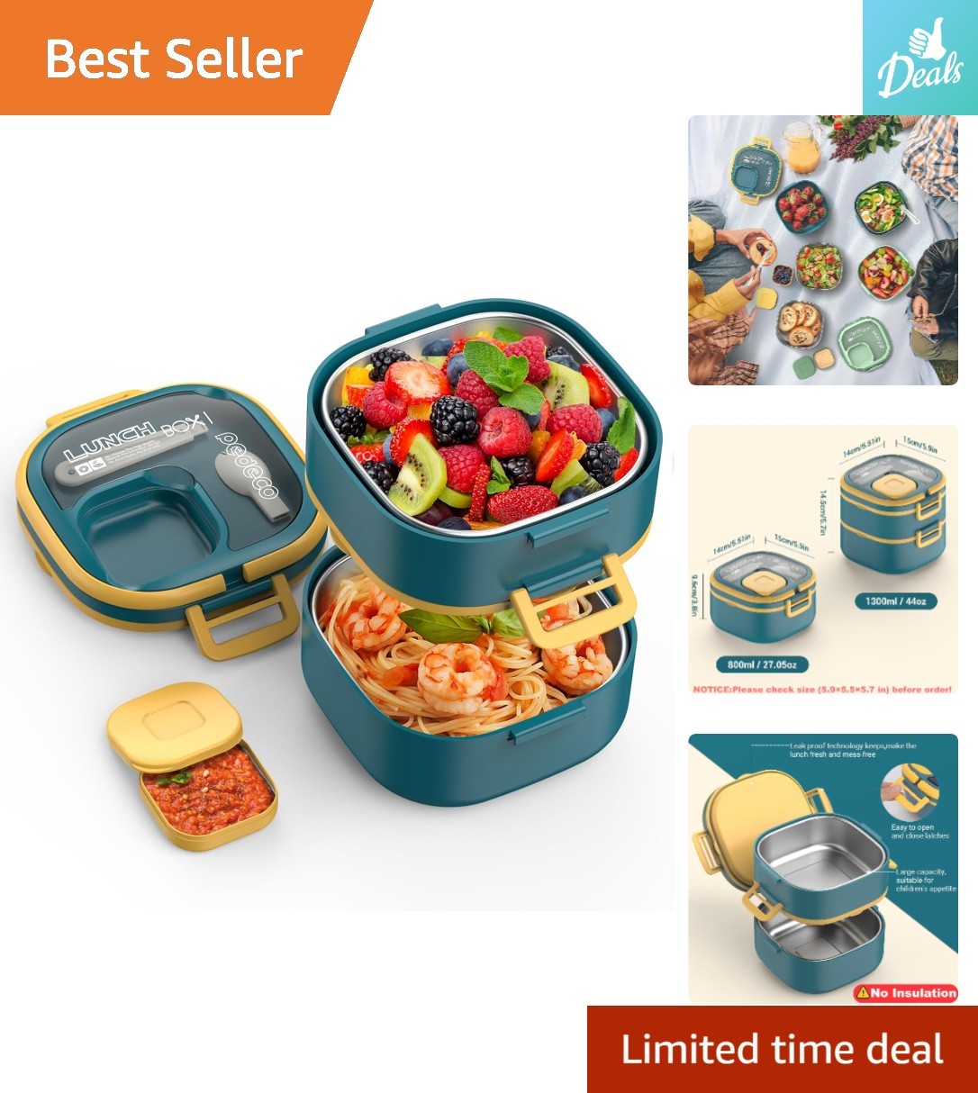 For Kids & Adults - Dishwasher Safe, Blue