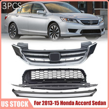 Front Upper & Lower Grille + Chrome Molding T...