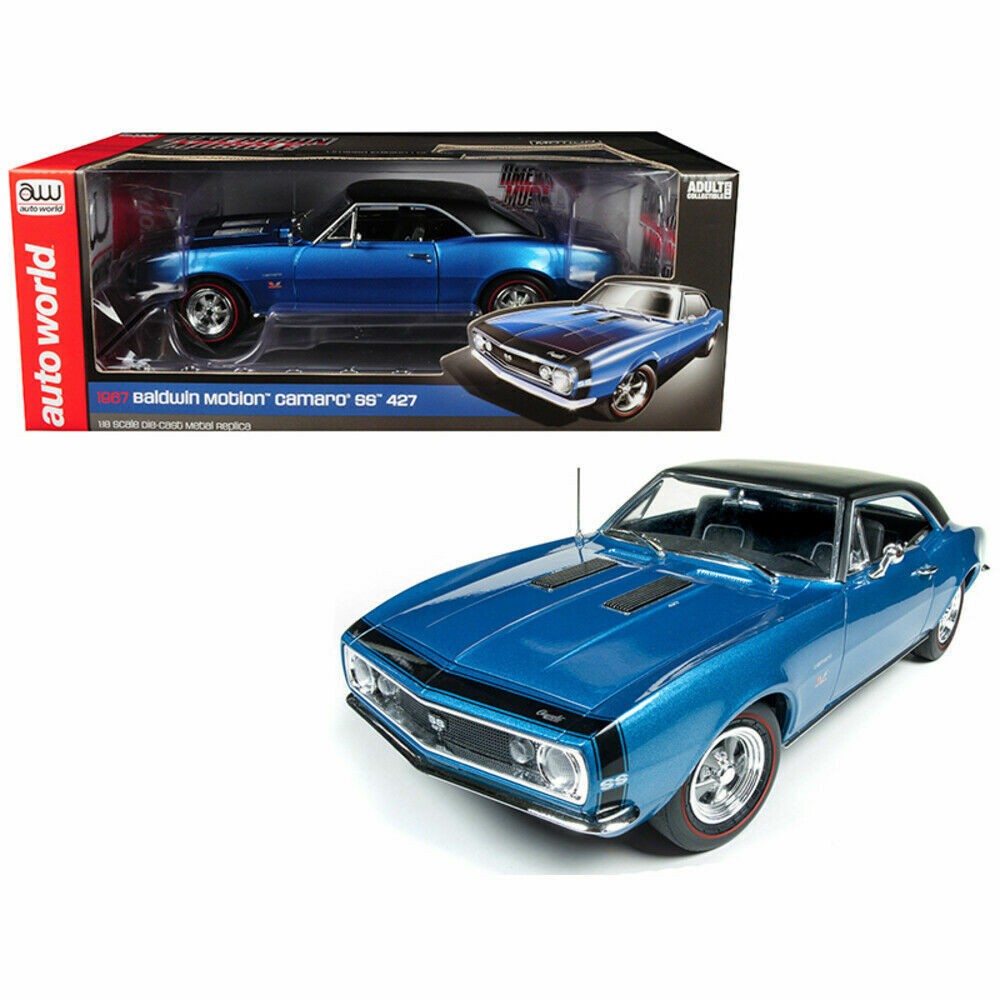 Chevrolet Camaro SS 427 1967 miniature de collection haut de gamme Auto World 1/18