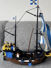 Vintage 80s-90s Pirate Lego Ship 6274 Caribbean Clipper 100% Complete