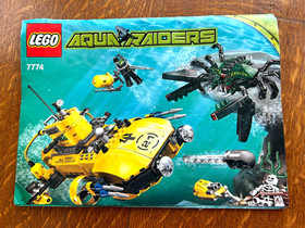 Lego Aqua Raiders 7774 Crab Crusher with Box Manual Minifigs 99% Complete