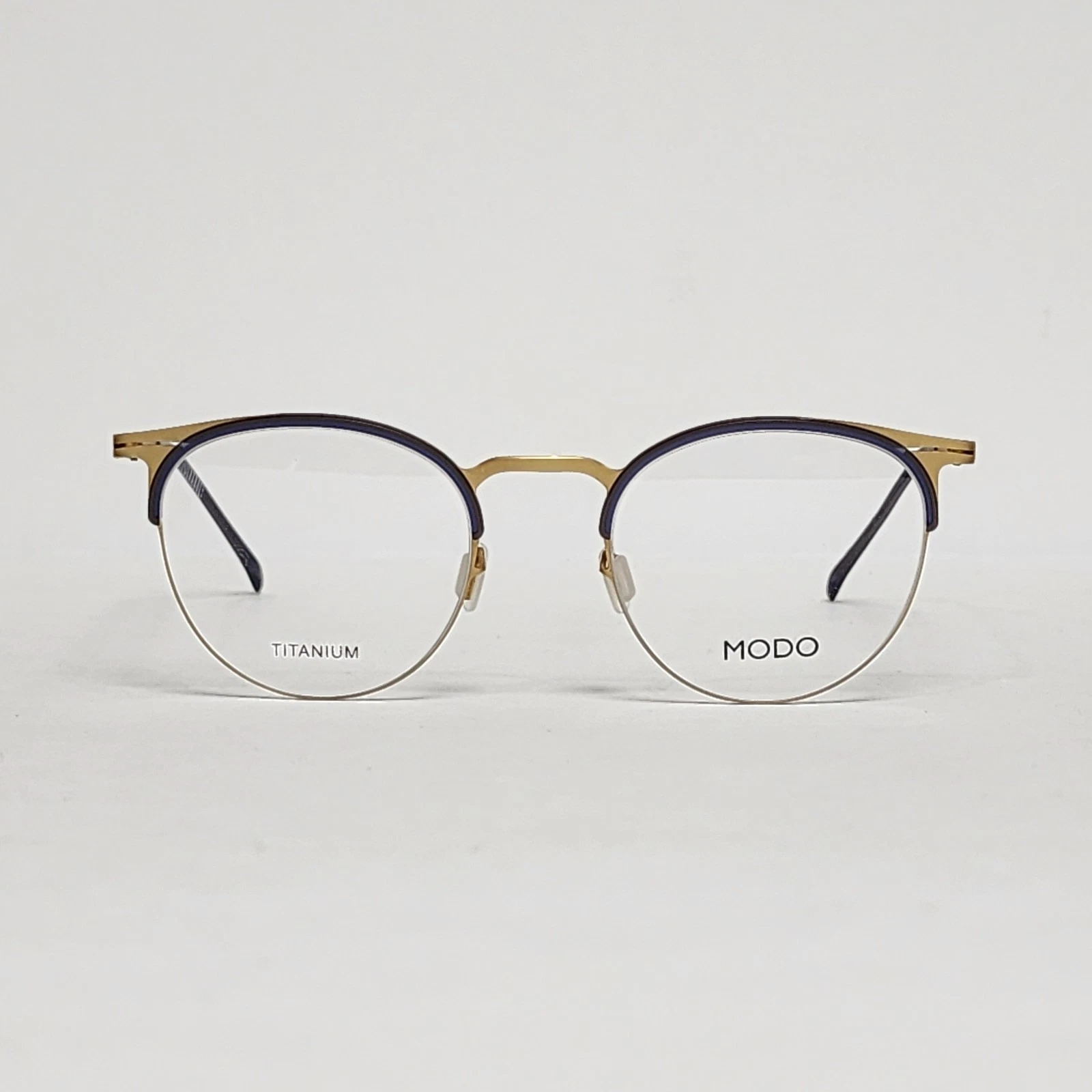 MODO 4422 Women's Ultra Light Titanium Round Glasses in Gold   Gray   47mm