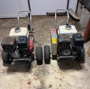 Two Portable Power Washing Machines/Honda Gx 390/V-Belt/4.0gpm/4,300psi