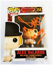 Malcolm McDowell Autographed Clockwork Orange Funko Pop! #358 Alex ACOA Witness