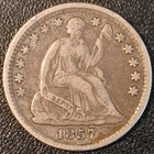 1857 Seated Liberty Half Dime
