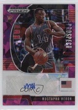 2020 Panini Prizm Draft Picks Prospect Purple Ice 72/99 Mustapha Heron Auto g0d