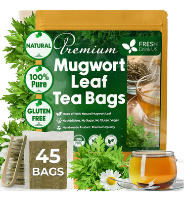 #ad #ad FreshDrinkUS Premium 45 Mugwort Leaf Tea Bags 100% Natural and Pure Mugwort Le $15.40