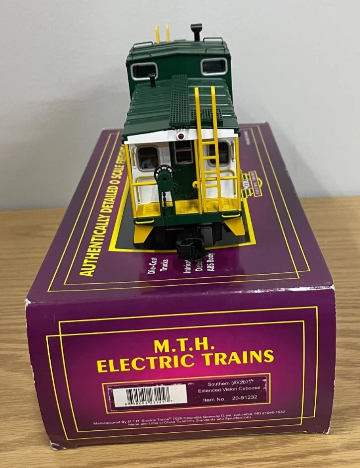 MTH Premier 20-91232 Southern SR Extended Vision Caboose O Scale Train #X207 - Image 4 of 4