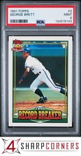 1991 TOPPS #2 GEORGE BRETT ROYALS HOF PSA 9