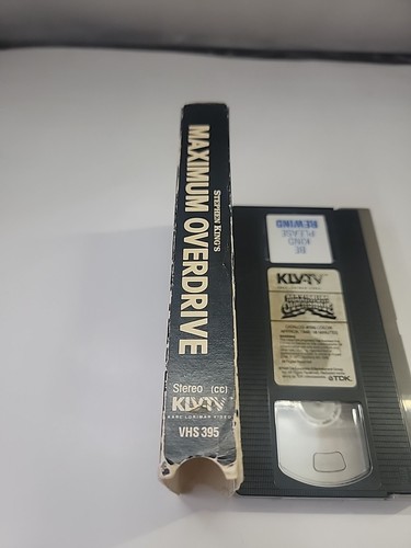 VHS Maximum Overdrive 1986 Horror Sci Fi Stephen King OG Lorimar Release - Picture 6 of 7