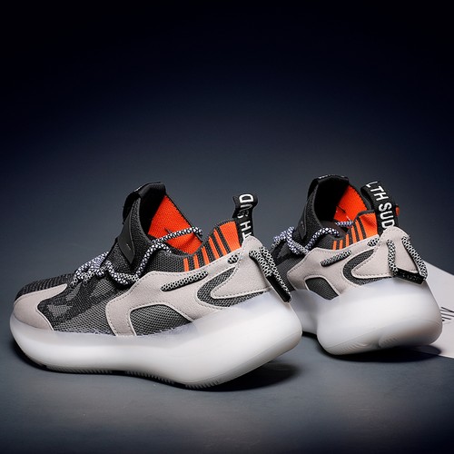 Fashion No Tongue Sock Design Sneakers Anti-slip Mesh Breathable Athletic Shoes - Picture 2 of 39