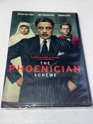 The Phoenician Scheme DVD  Brand New Wes Anderson Benicio Del Toro Michael Cera