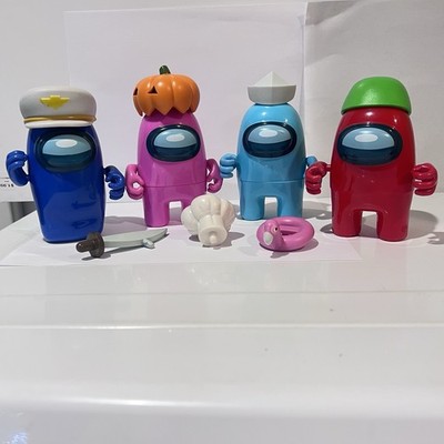 Among Us Series 2 Action Figures 4-Pack Interchangeable Hats Accessories C1