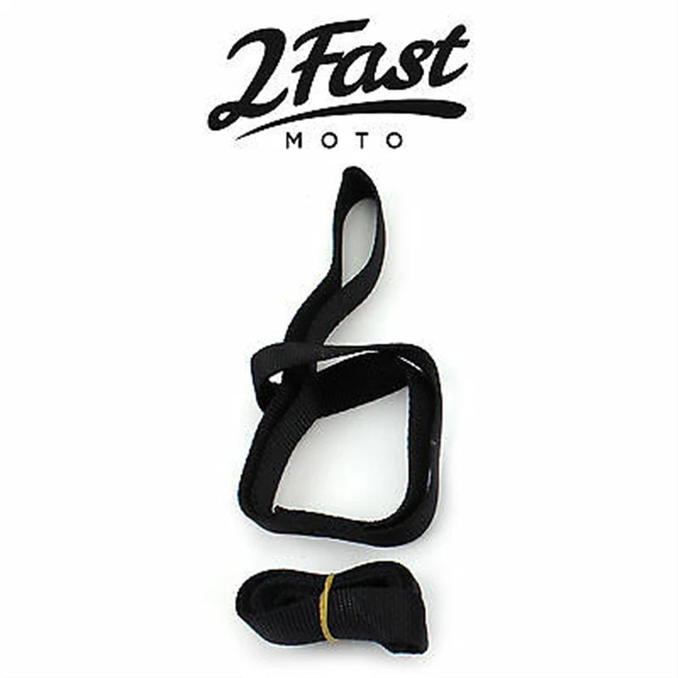 Correa de extensión de amarre suave negra de 18" de largo de 1" de ancho paquete de 2 78-7336 Foto 2 de 4