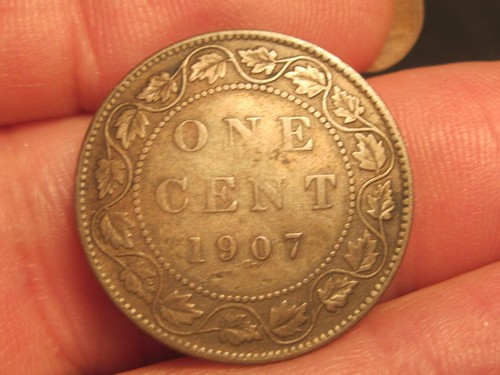 1907 CANADIAN LARGE CENT, FREE SHIPPING (#653E)