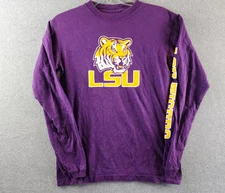 Pro Edge LSU Tigers Louisiana State University T-shirt Unisex S Purple Printed