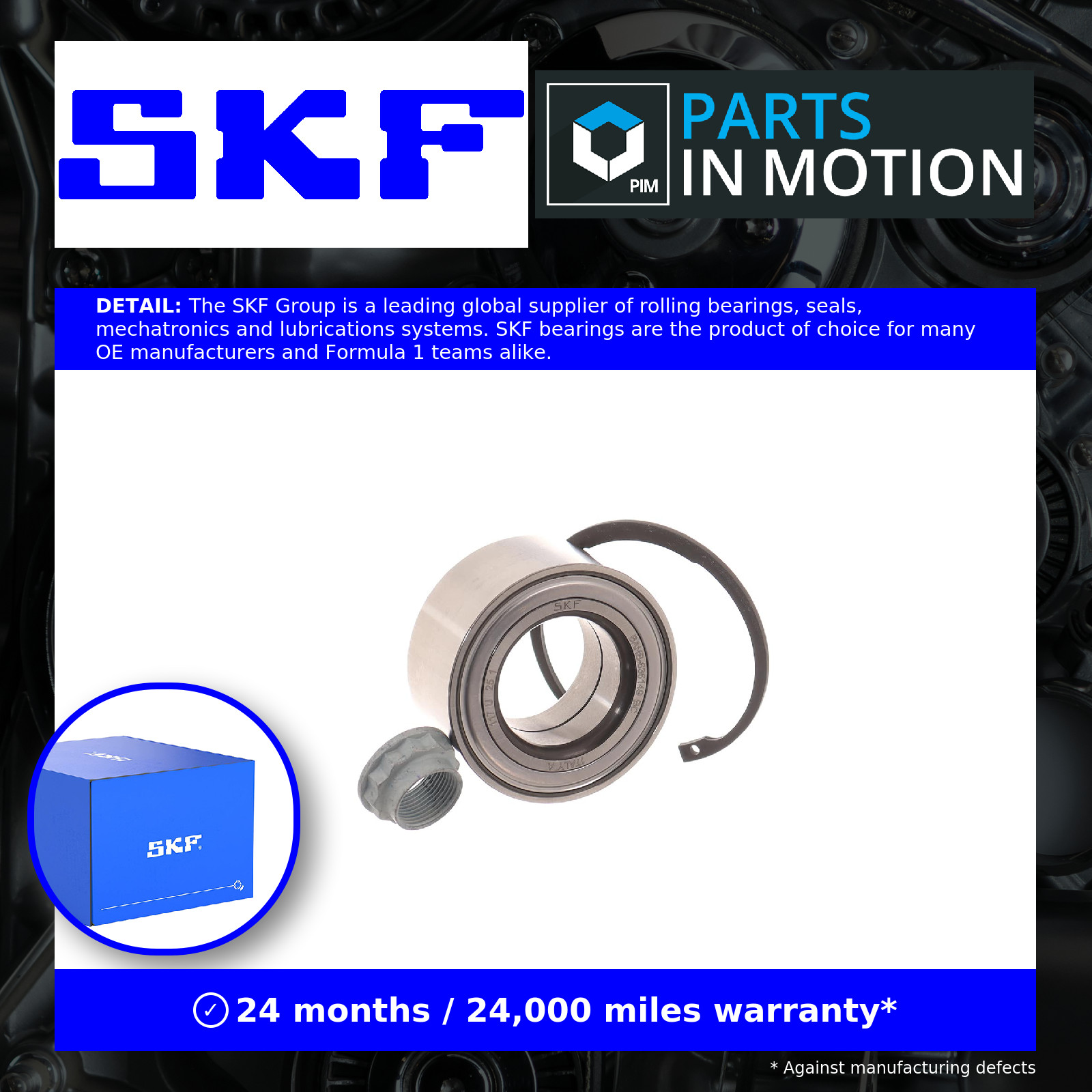 Wheel Bearing Kit fits MERCEDES C220 Rear 1.8 2.2 2.1D 2.2D 93 to 08 SKF Quality - Image 36