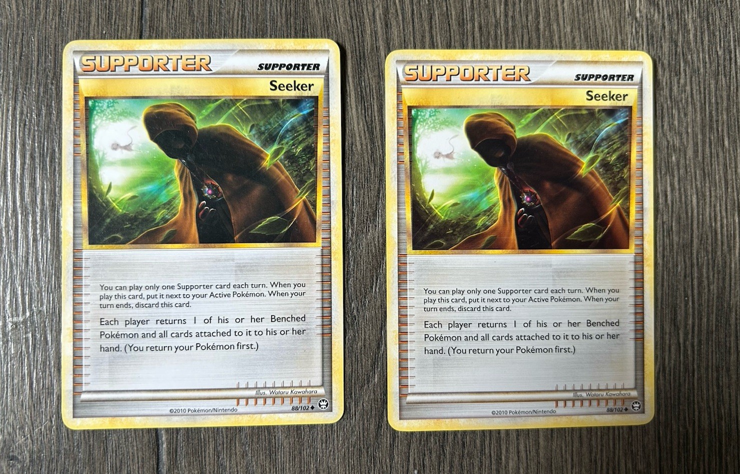 2x SEEKER 88/102 HeartGold SoulSilver TRIUMPHANT POKEMON Uncommon Regular LP