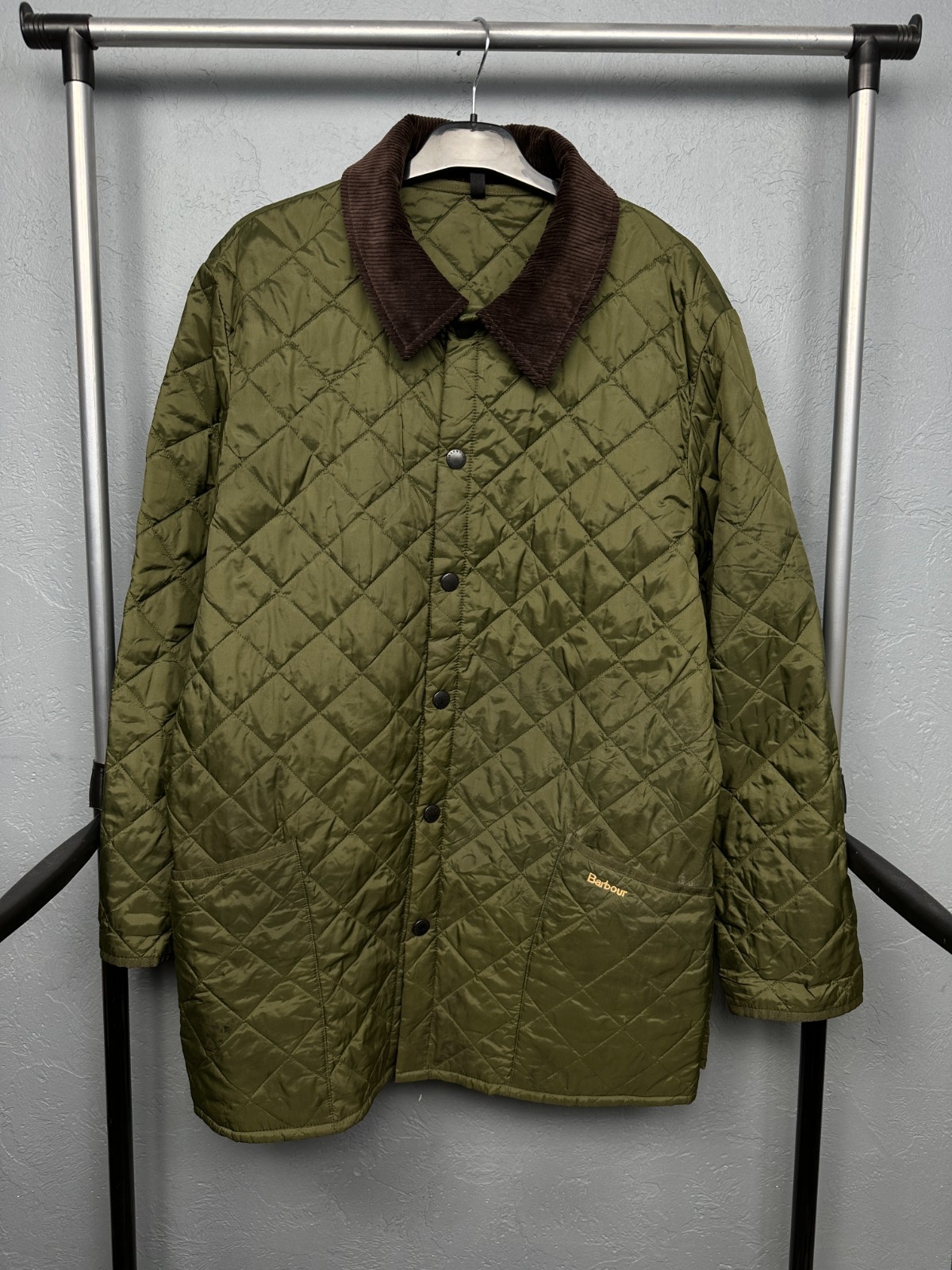 Barbour Vintage Mens Liddesdale Quilted Jacket Size L