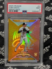 2025 Crusade Baseball Coby Mayo Gold Chrome Rookie Card /10. PSA 9 Mint!!!