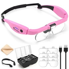 Magnifying Glass with Light, 1.5X-5.0X Magnifying Glasses, Rechargeable Magnifie