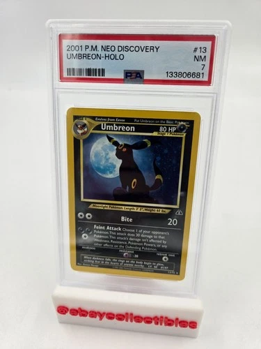 2001 POKEMON NEO DISCOVERY #13 UMBREON HOLO PSA 7