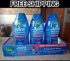 3 New 33.8 fl oz Bottles Nature's Way Joint Movement Glucosamine Ultra Strength