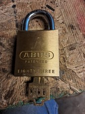 Abus 83/45 Solid Brass Rekeyable Padlock MB 100