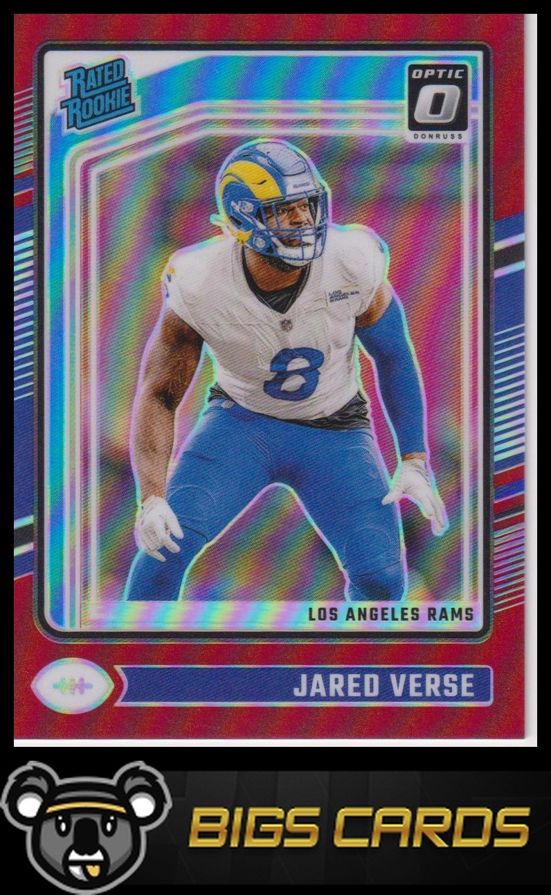 2024 Donruss Optic #242 Jared Verse Rated Rookie Optic Red #/125