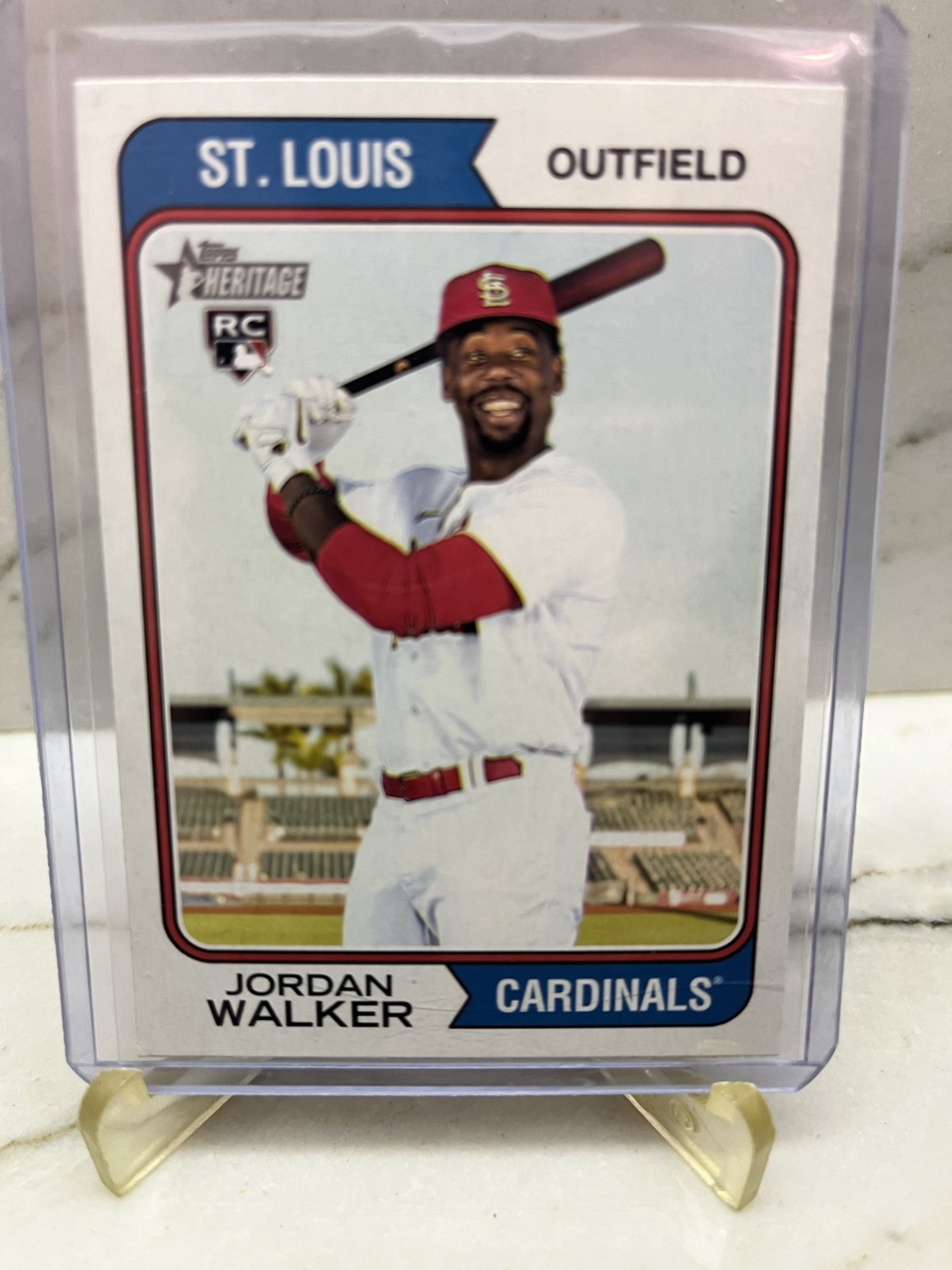 Jordan Walker 2023 Topps Heritage Rookie Image Variation SP RC #35