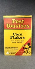 1935 Post Toasties Corn Flakes Mickey Mouse Disney Cut Out Postum Michigan Front
